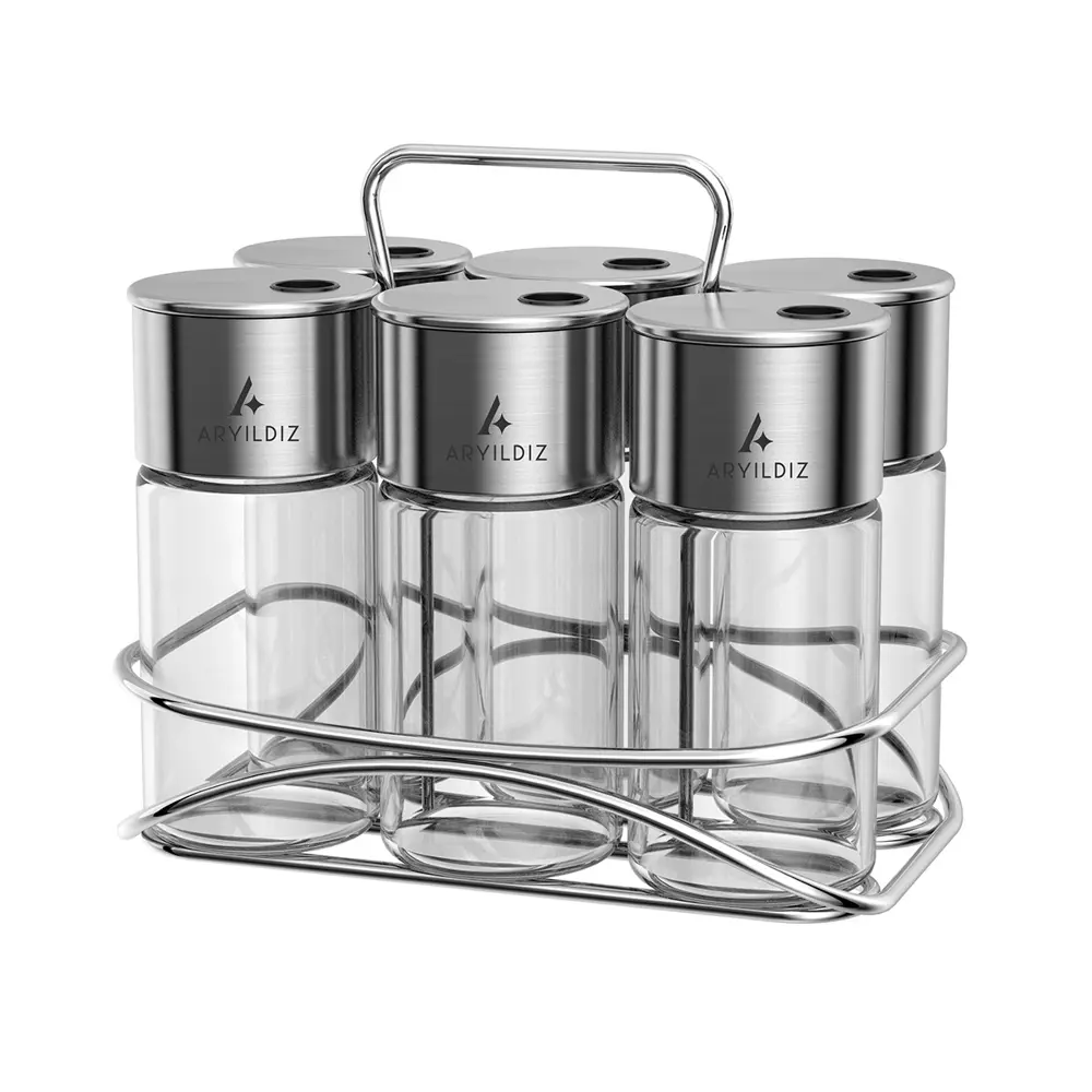 Aryıldız Timeless 7 Parça Baharat Seti 130 Ml Ar255674 Aryıldız Timeless 7 Parça Baharat Seti 130 Ml Ar255674