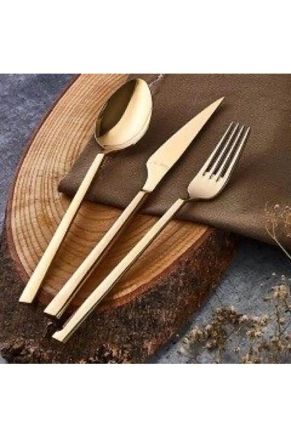Aryıldız Vogue Gold Pvd 84 Parça Altın Çatal Kaşık Bıçak Takımı A Aryıldız Vogue Gold Pvd 84 Parça Altın Çatal Kaşık Bıçak Takımı A