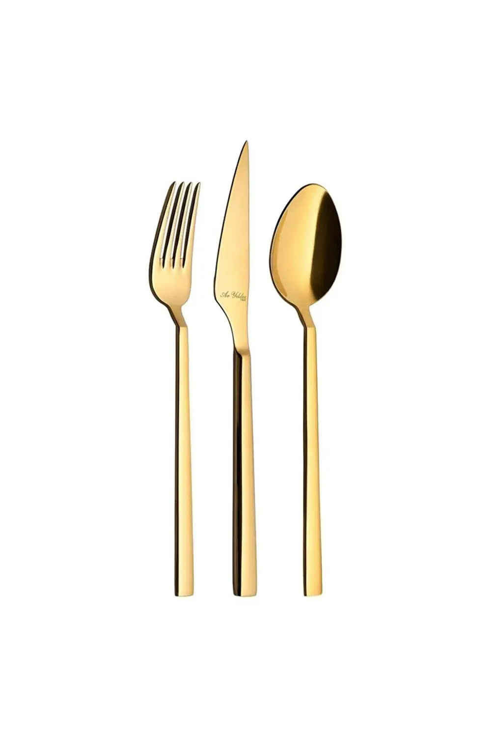 Aryıldız Vogue Gold Pvd 84 Parça Altın Çatal Kaşık Bıçak Takımı A Aryıldız Vogue Gold Pvd 84 Parça Altın Çatal Kaşık Bıçak Takımı A
