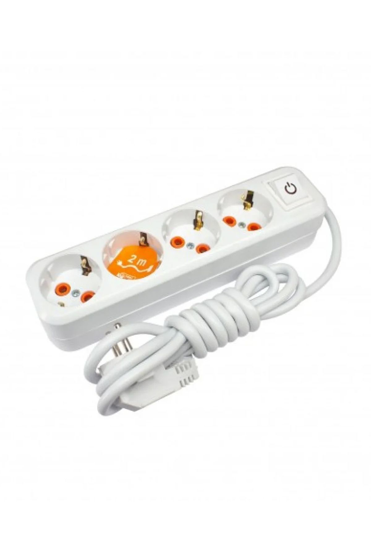 Just Cheap Store Asel 4'Lü 2 Metre Anahtarlı Priz