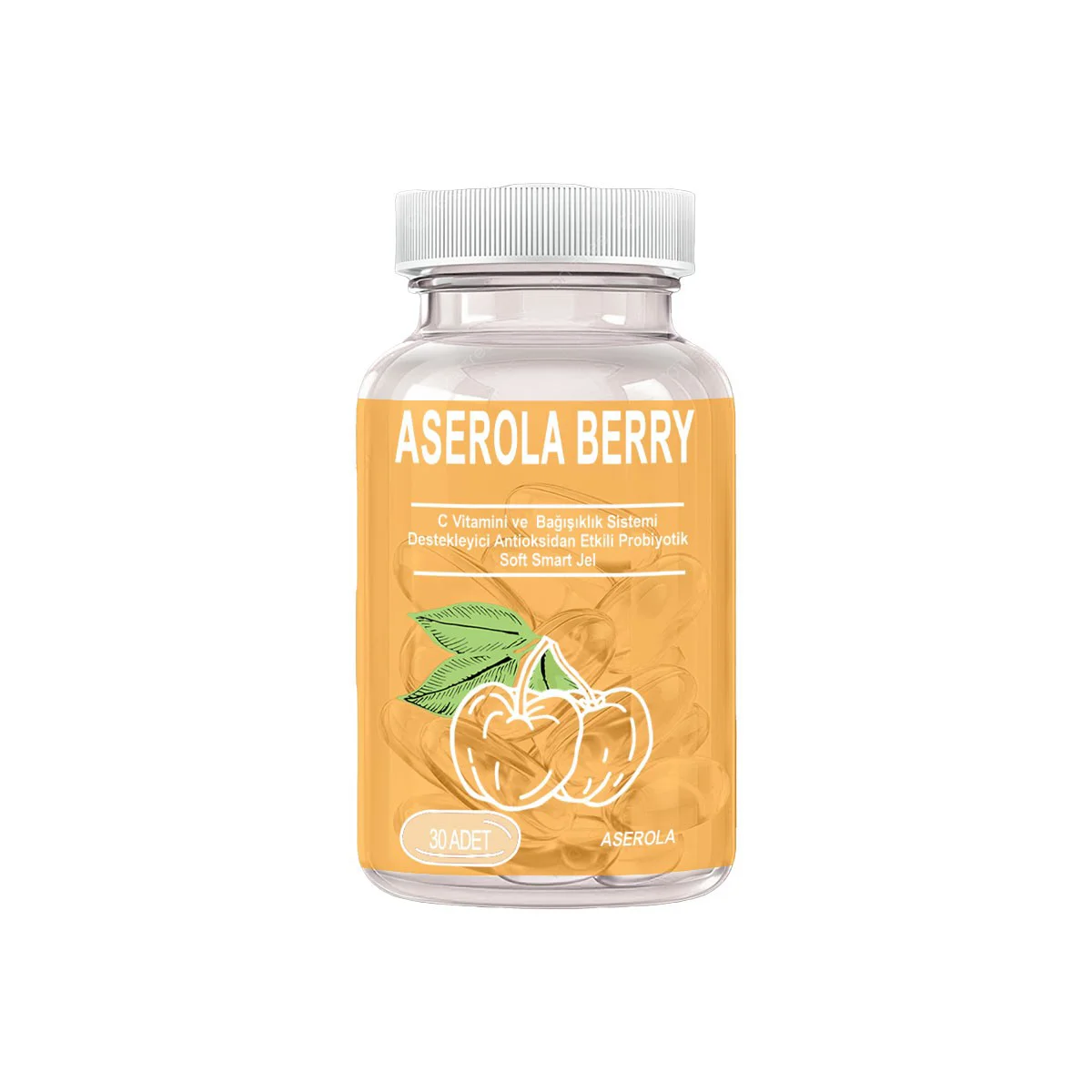 Aserola Berry 30 Soft Jel Kapsül - C Vitaminli ve Probiyotikli Güçlü Antioksidan Destek Fiyatı, Yorumları ve Özellikleri