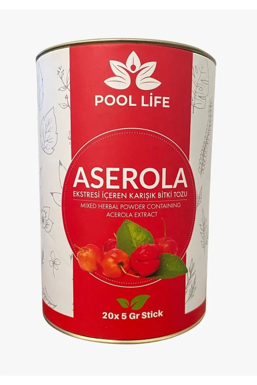 Kozmik Bitkisel Aserola Tozu Aserola Ekstresi İçeren Karışık Bitki Çayı 20Li Stic