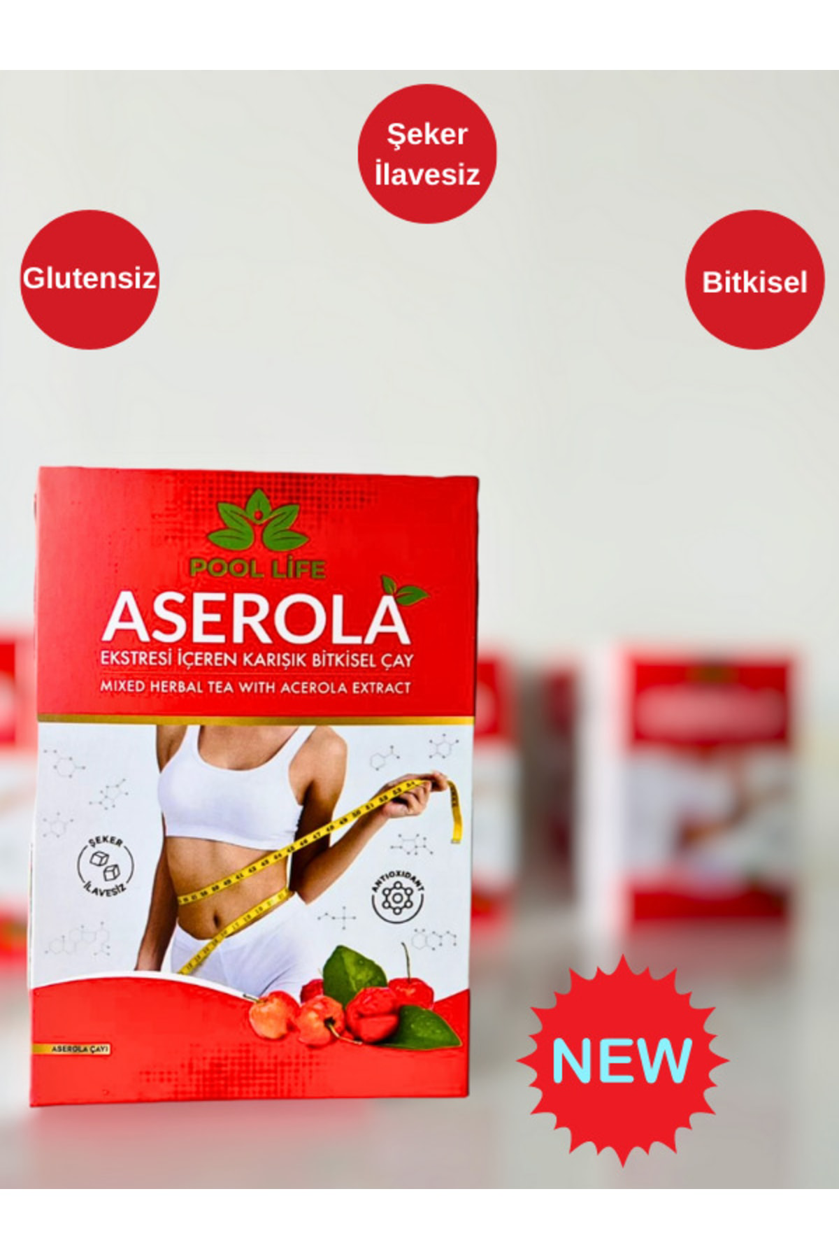 Aserola Tozu Aserola Ekstresi Içeren Karışık Bitki Çayı 42li Süze