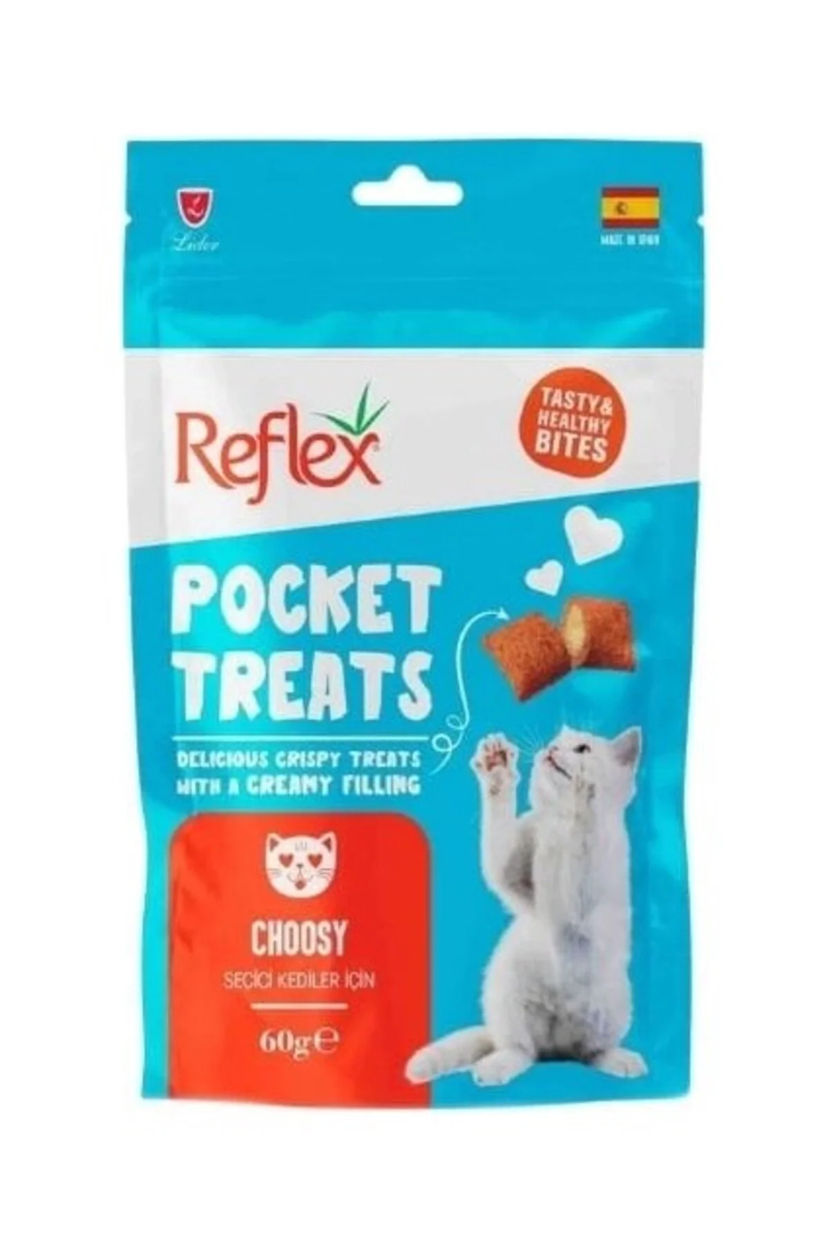 Ashwork Pocket Treats Tavuklu Seçici Kediler Için Kedi Ödül Mamas