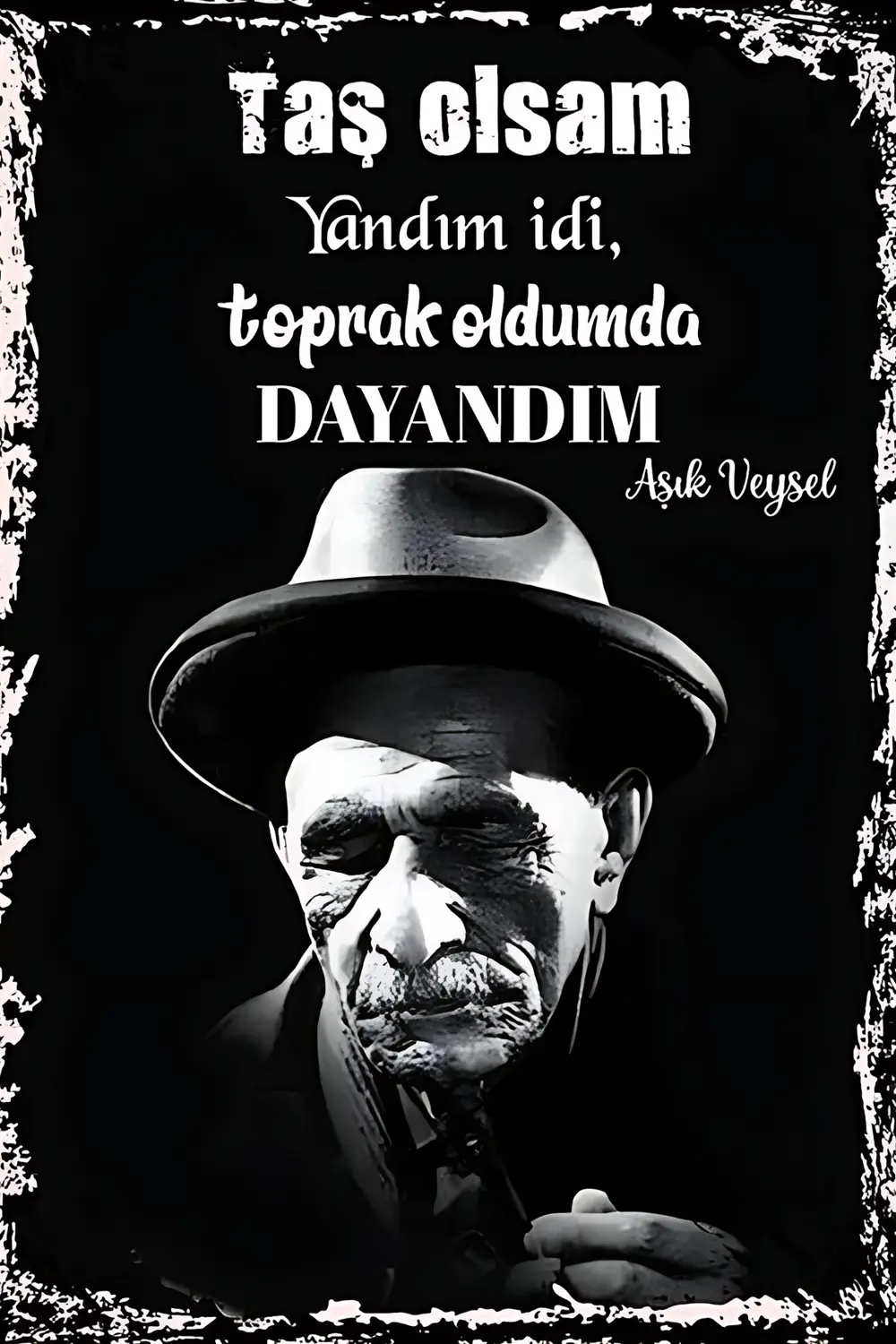 Aşık Veysel Retro Ahşap Poster Fiyatı, Yorumları ve Özellikleri