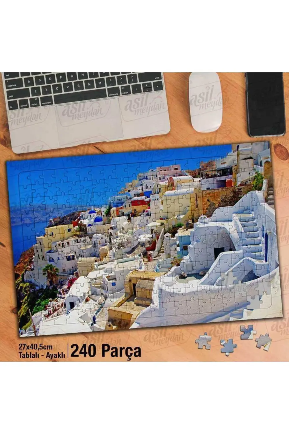 Asil Hobi Beyaz Evler - Taş Yapı - Mimari Yapboz-ayak Destekli Çe