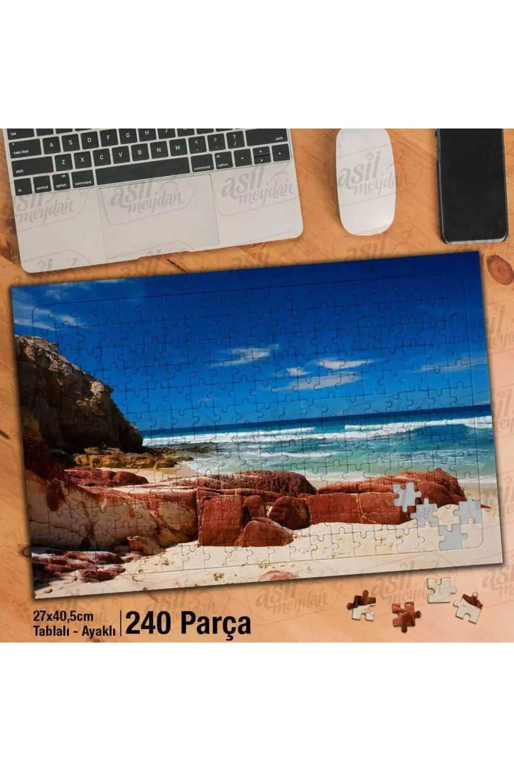 Asil Hobi - Kayalıklar -Deniz - Sahil -Mavi -Doğa -Manzara - Yapb