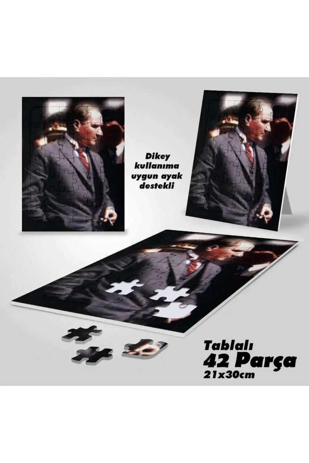 Asil Hobi Şık Takım Elbiseli Mustafa Kemal Atatürk -Yapboz- Ayak 
