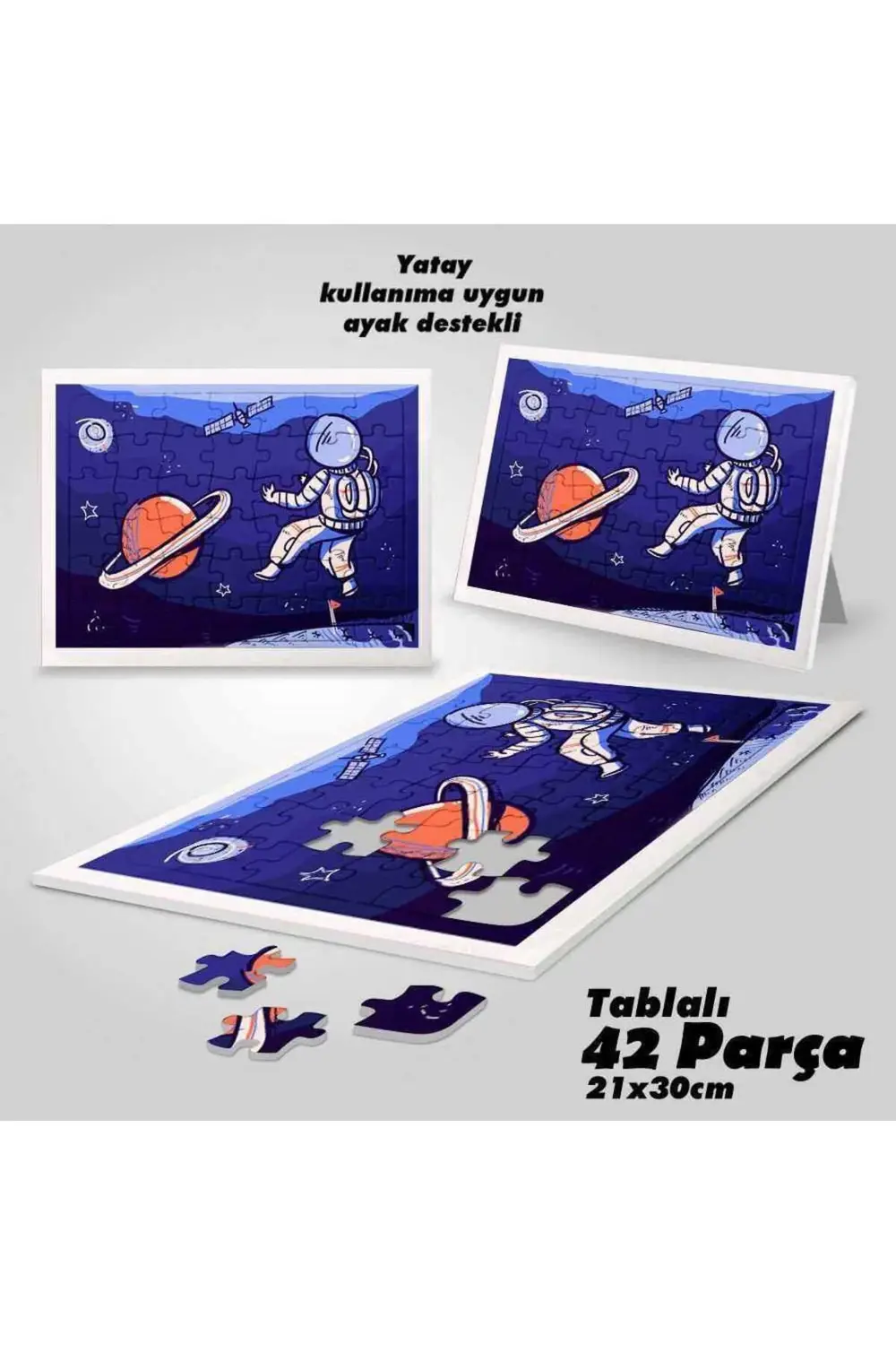 Asil Hobi Uzay - Astronot - Bilim - Çocuklar Için Eğitici Yapboz-