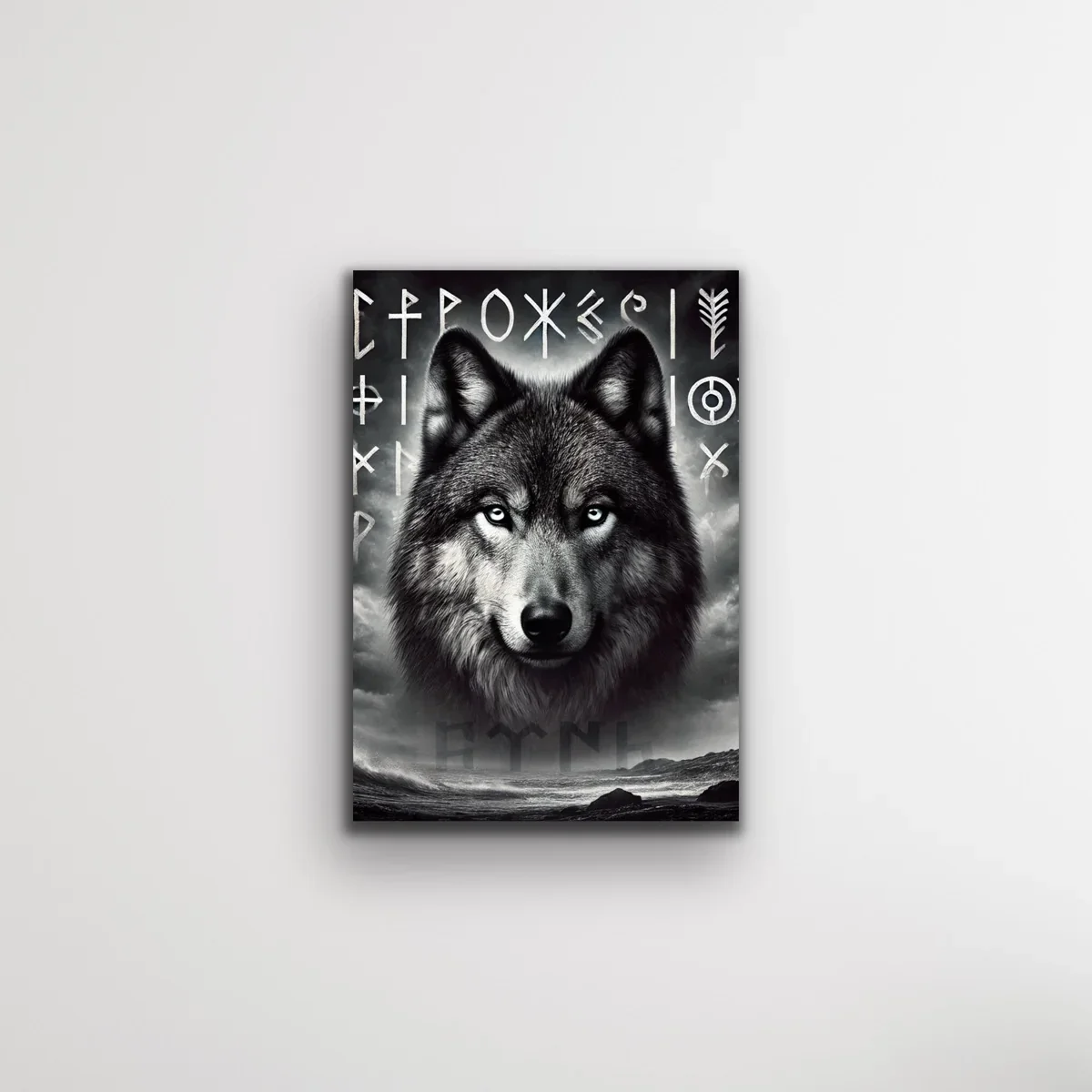 Asil Kurt Kanvas Tablo 70x100cm - Duvar Dekorasyonu İçin Şık ve Dayanıklı Tablo