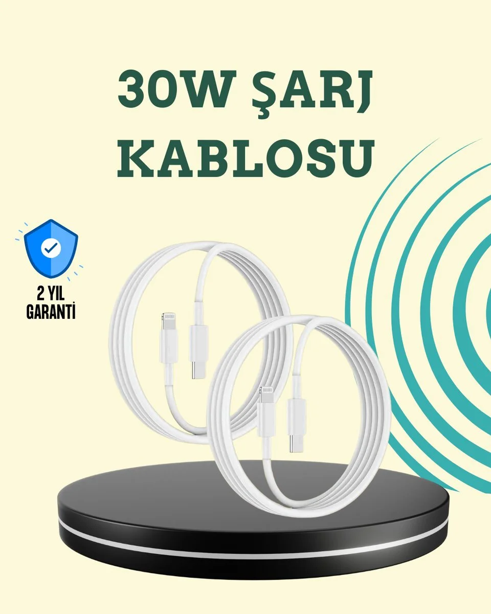 Aşırı Şarj Ve Pil Koruması İle Akıllı Çipli Lightning Kablo 1.2m Diğer