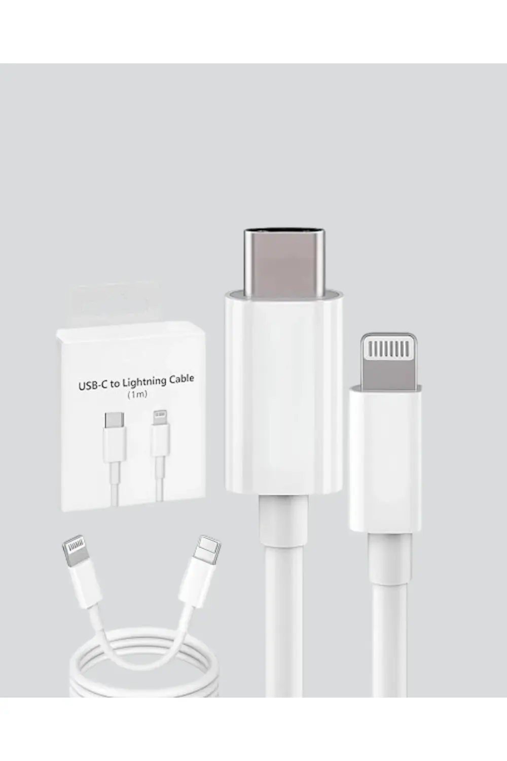 Aşırı Şarj ve Pil Koruması ile Akıllı Çipli Lightning Kablo 1.2m