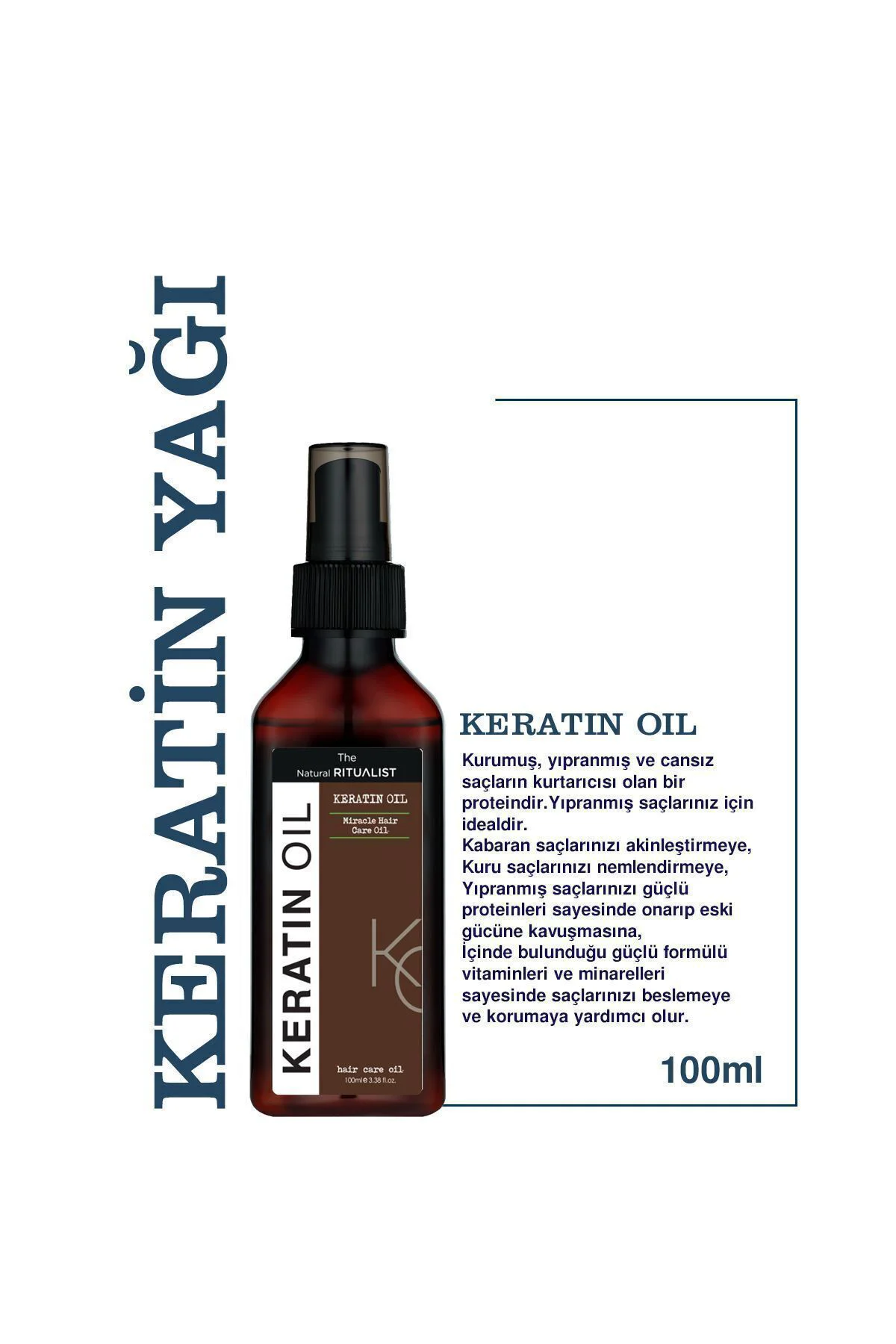 Aşırı Yıpranmış Saçlar Için Keratin Bakım Yağı 100 Ml Aşırı Yıpranmış Saçlar Için Keratin Bakım Yağı 100 Ml