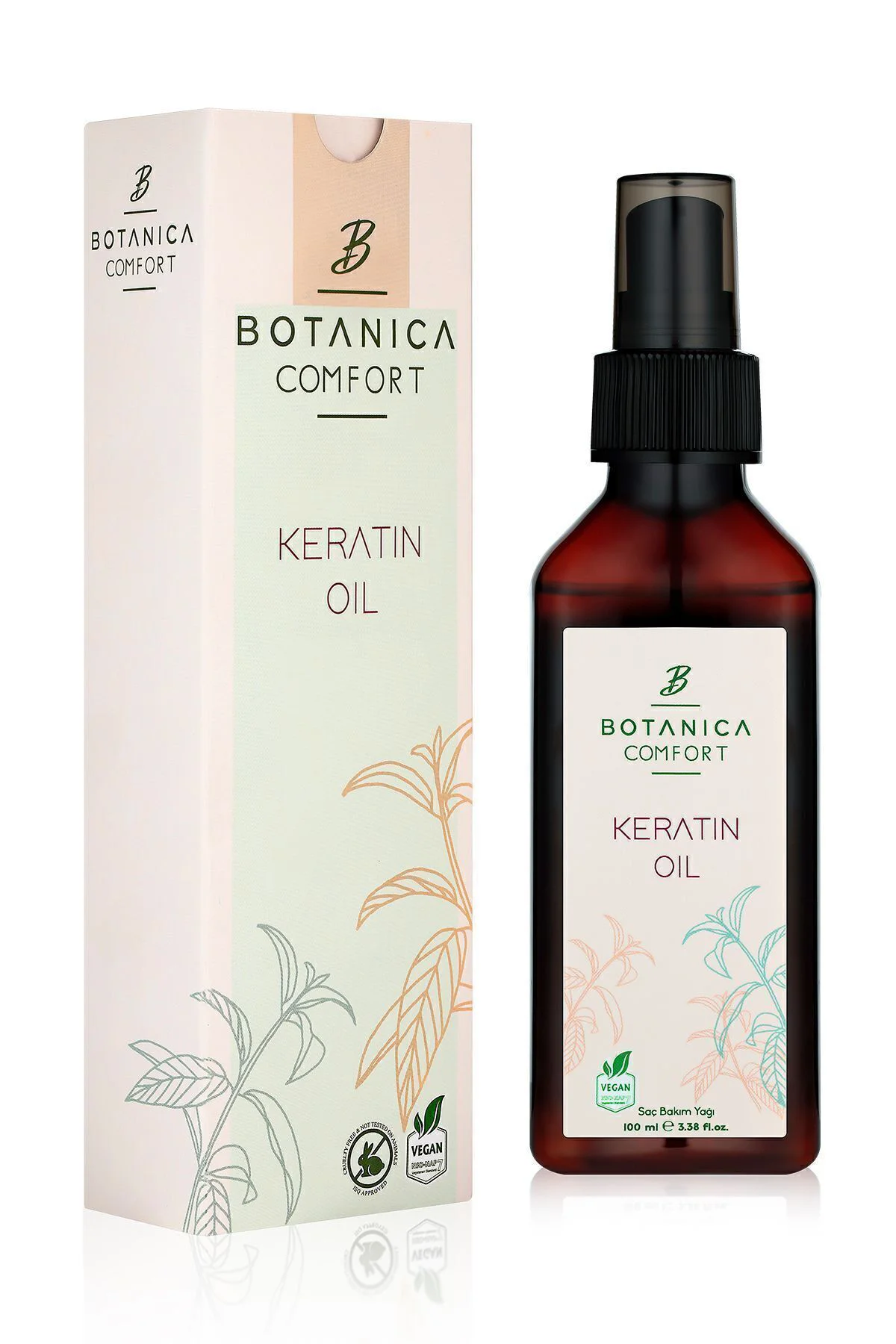 Aşırı Yıpranmış Saçlar Için Keratin Bakım Yağı 100 ml Aşırı Yıpranmış Saçlar Için Keratin Bakım Yağı 100 ml
