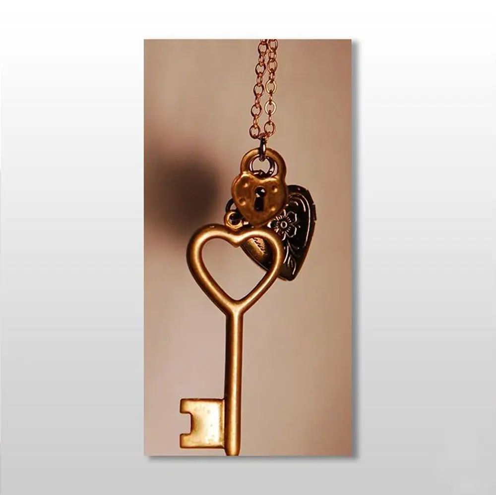 Aşk Anahtar Kanvas Tablo