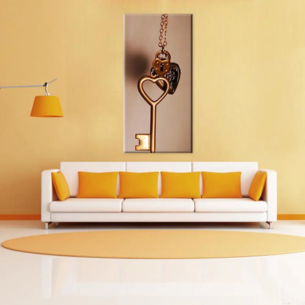 Aşk Anahtar Kanvas Tablo