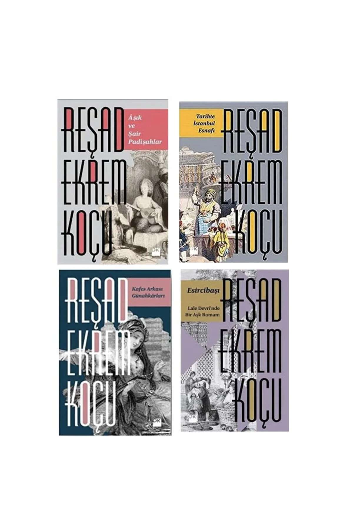 ask ve sair padisahlari+tarihte istanbul esnafi+kafes arkasi gunahkarlari+esircibasi=(4kitap)