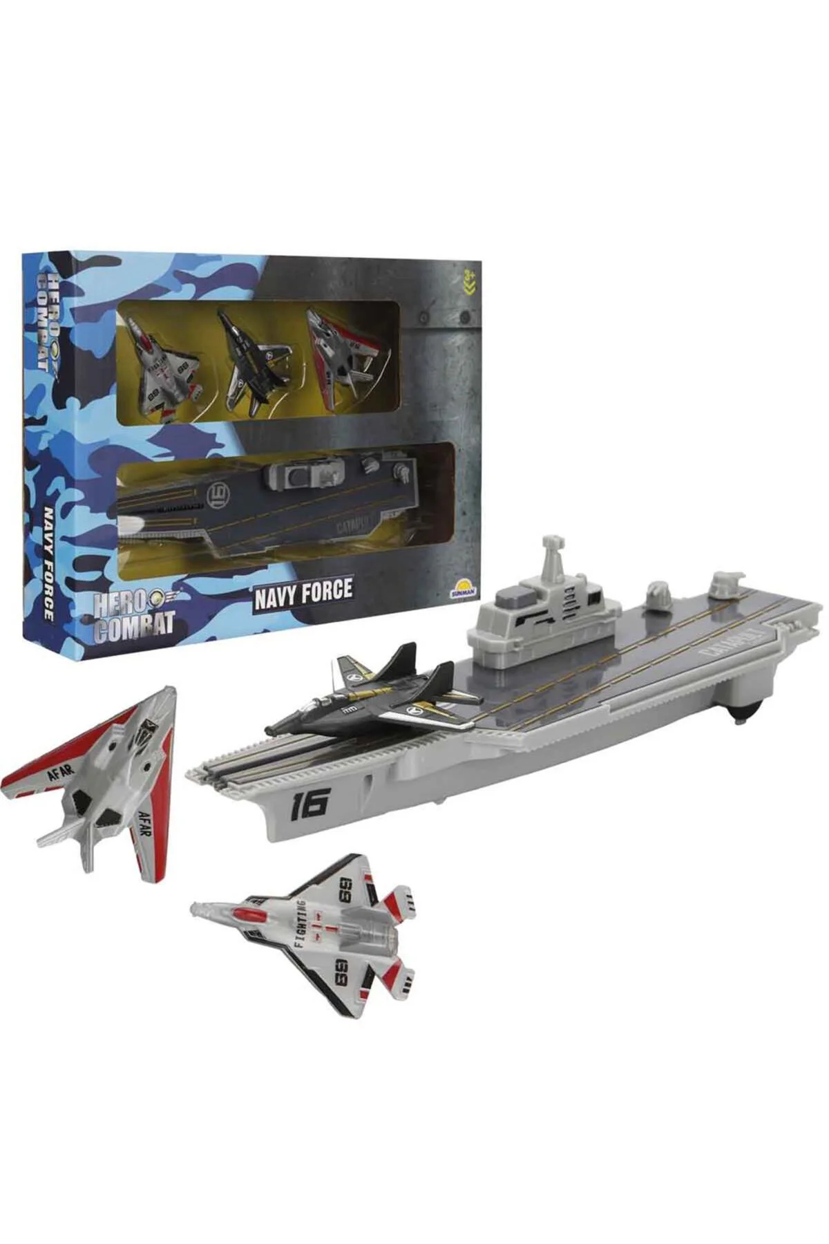 ASKER OYUN SET JET/UÇAK GEMİSİ 4PRÇ