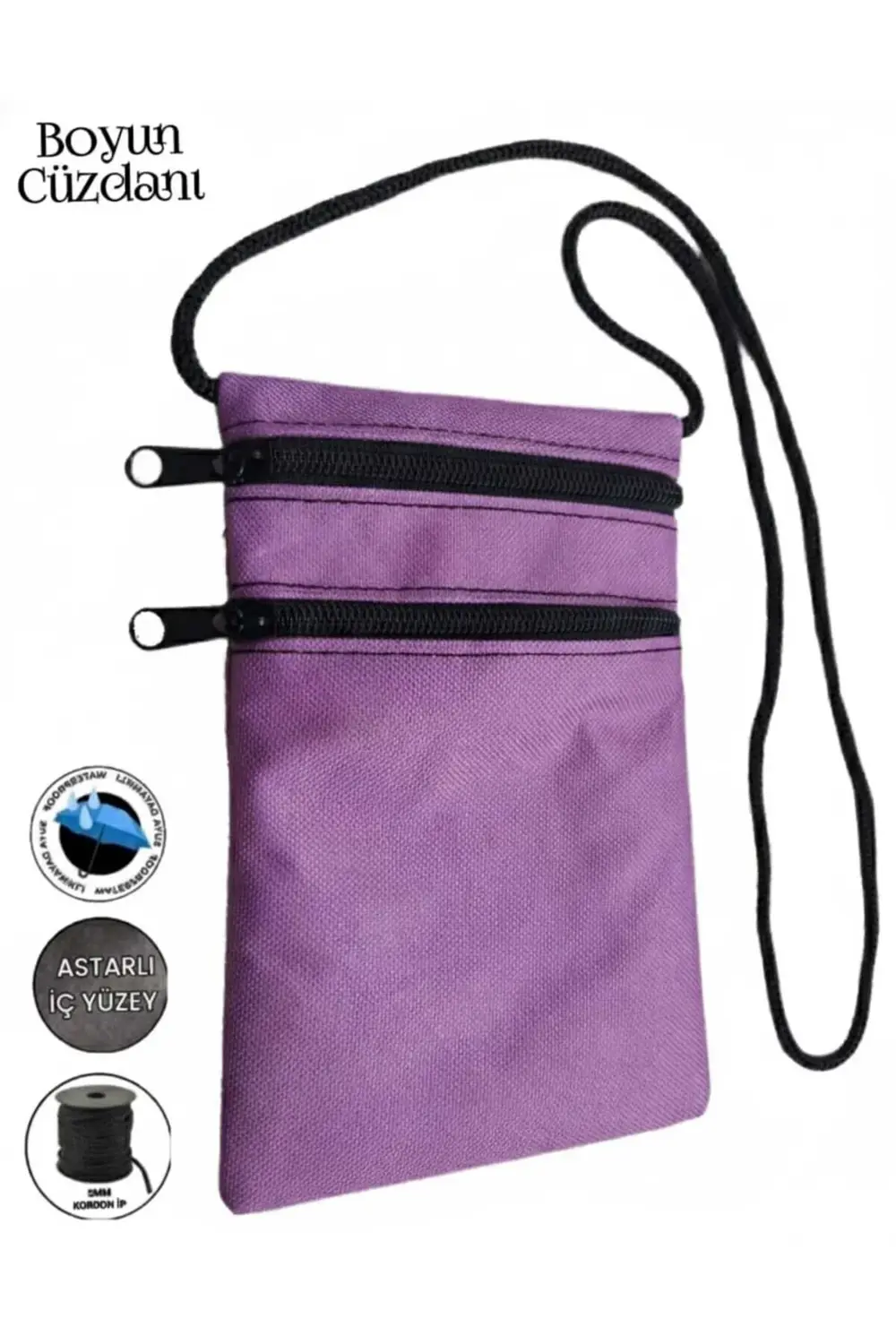 Asker Umre Hac Su Geçirmez Telefon Ve Para Boyun Cüzdanı Günlük K