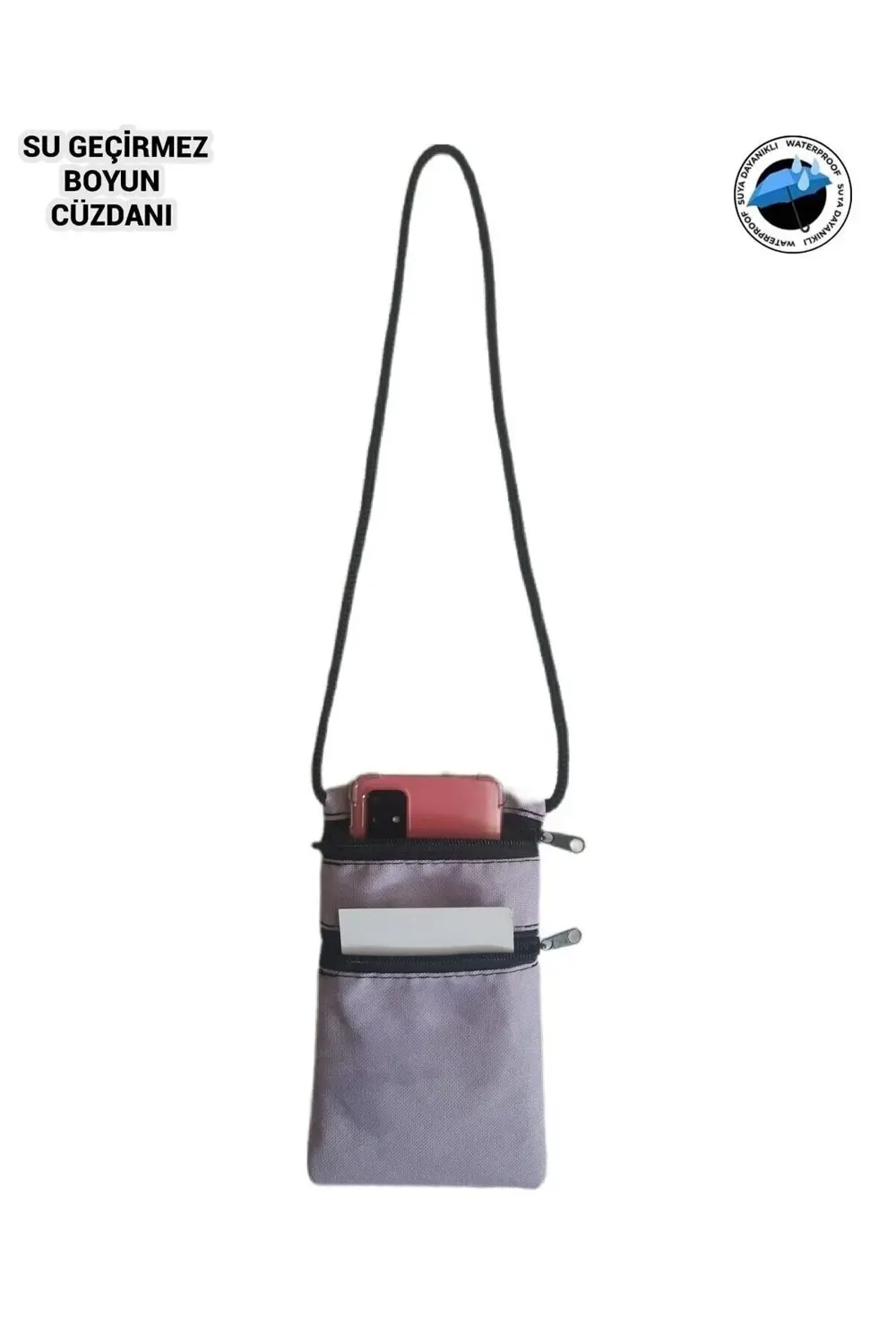 Asker Umre Hac Su Geçirmez Telefon Ve Para Boyun Cüzdanı Günlük K