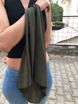 Tükkan Accessories Asker Yeşili 55*55 Cm %100 Pamuklu Bandana-Bandana24