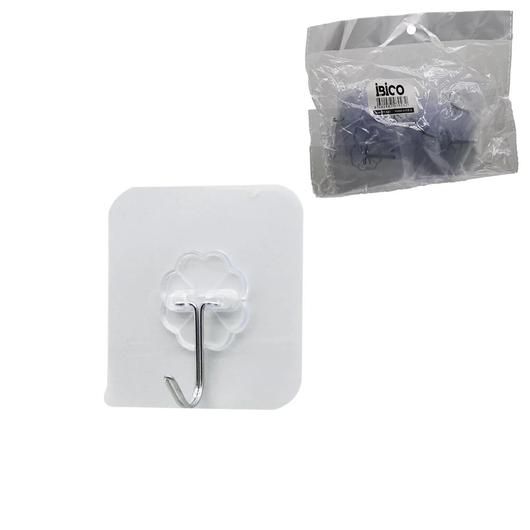 Askı 10PCS Tekli Metal Uçlu Mika Kristal Pls. Tabanlı Şeffaf Pvc Yapışkanlı Montaj Askı 10PCS Tekli Metal Uçlu Mika Kristal Pls. Tabanlı Şeffaf Pvc Yapışkanlı Montaj