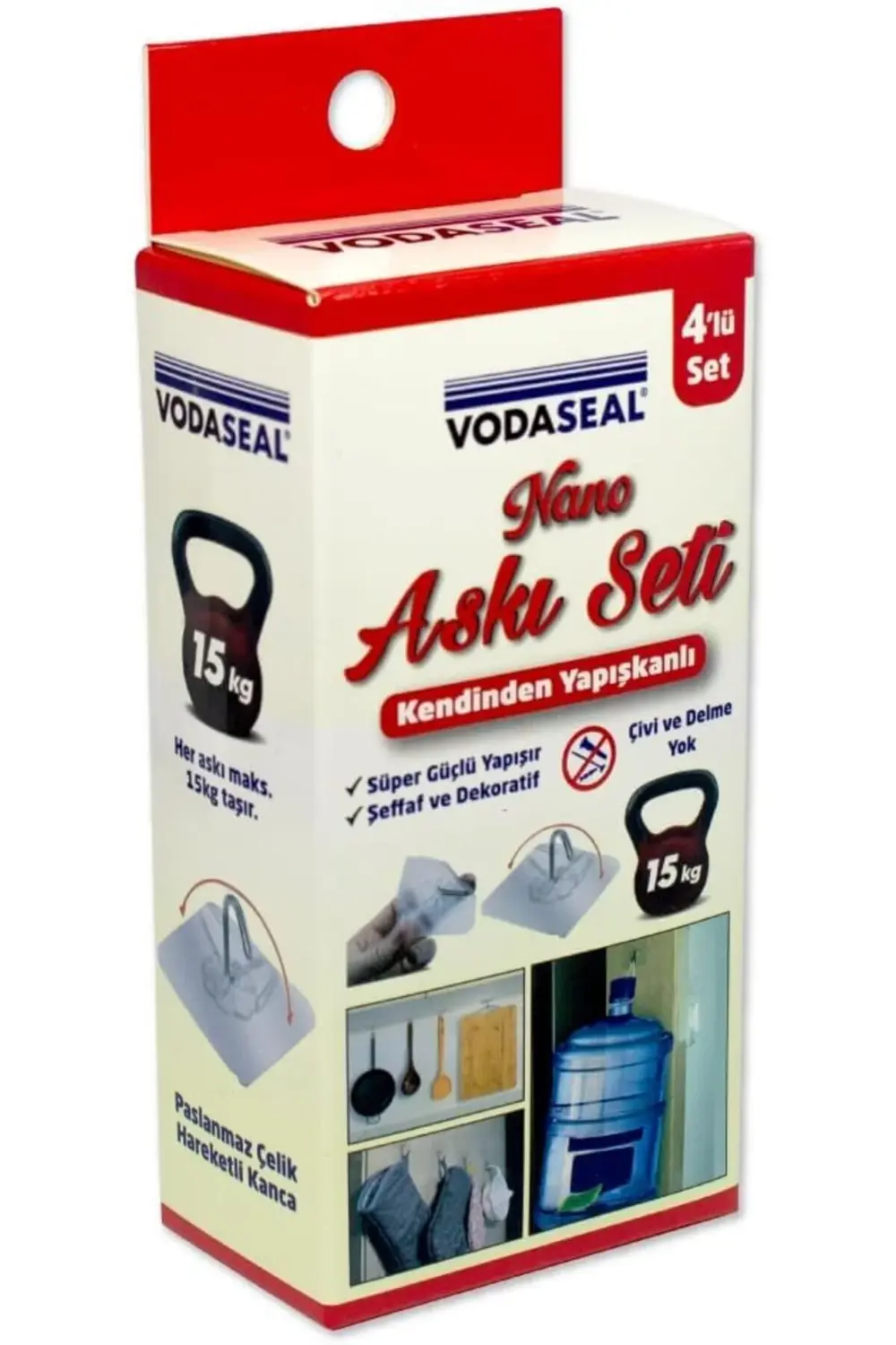 Askı Seti, Kendinden Yapışkanlı, Süper Güçlü Yapıştırıcı, 15 kg A