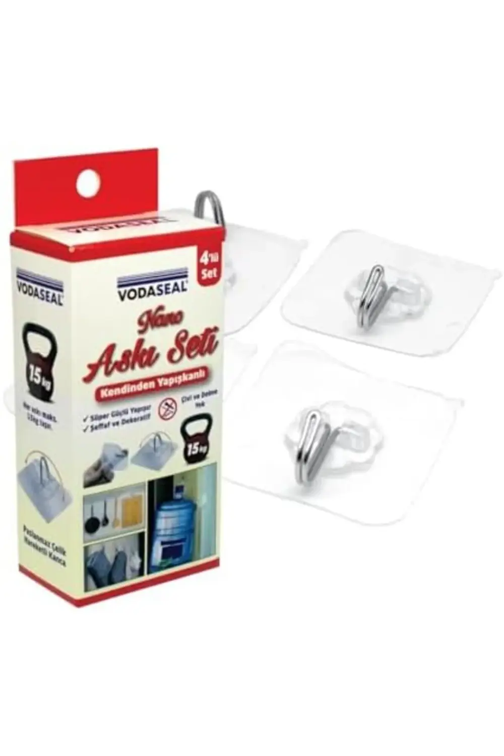 Askı Seti, Kendinden Yapışkanlı, Süper Güçlü Yapıştırıcı, 15 kg A