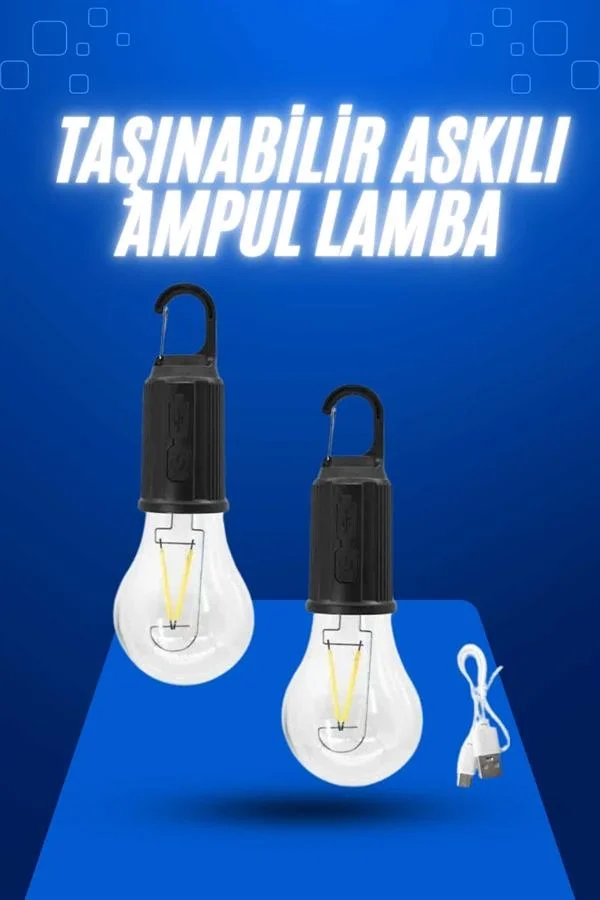 Askılı Kırılmaz Led Işık Kamp Bahçe Lambası Taşınabilir Led Ampul Şarjlı Fiyatı, Yorumları ve Özellikleri