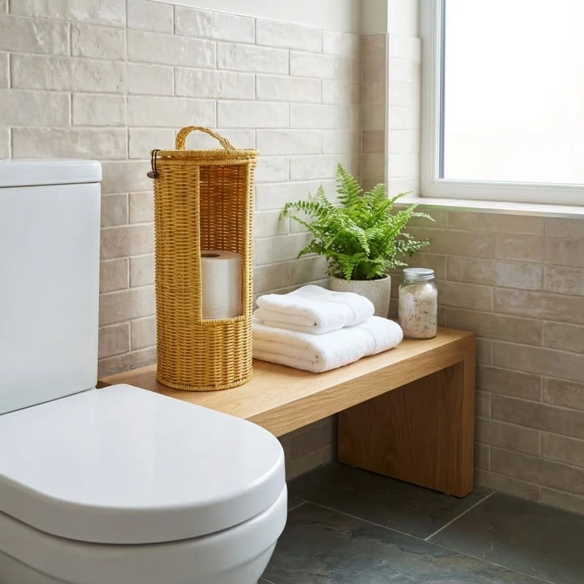 Askılı Plastik Rattan Tuvalet Kâğıdı Standı – Hasır Görünümlü, Kapaklı, Yedekli Wc Kâğıtlık, Banyo Ve Tuvalet İçin Dekoratif Organizer Bx40 Fiyatı, Yorumları ve Özellikleri
