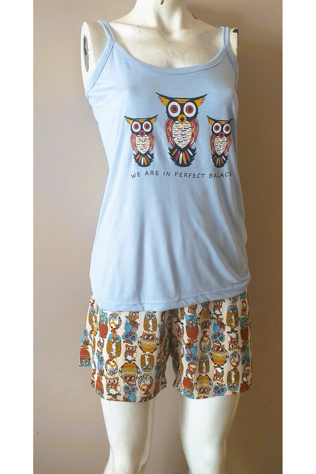 Miss Melina Askılı Şortlu Pijama Takımı