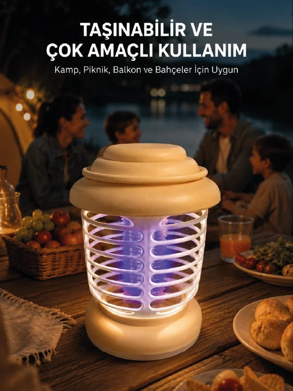 Askılı Tasarıma Sahip LED Aydınlatmalı Sinek Kovucu Askılı Tasarıma Sahip LED Aydınlatmalı Sinek Kovucu