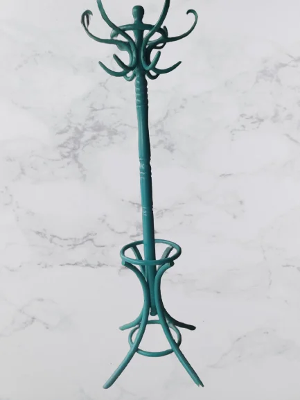 Askılık 18194 Bambu Model DEMONTE Turkuaz Renk Parlak Boya Şık sa Askılık 18194 Bambu Model DEMONTE Turkuaz Renk Parlak Boya Şık sa