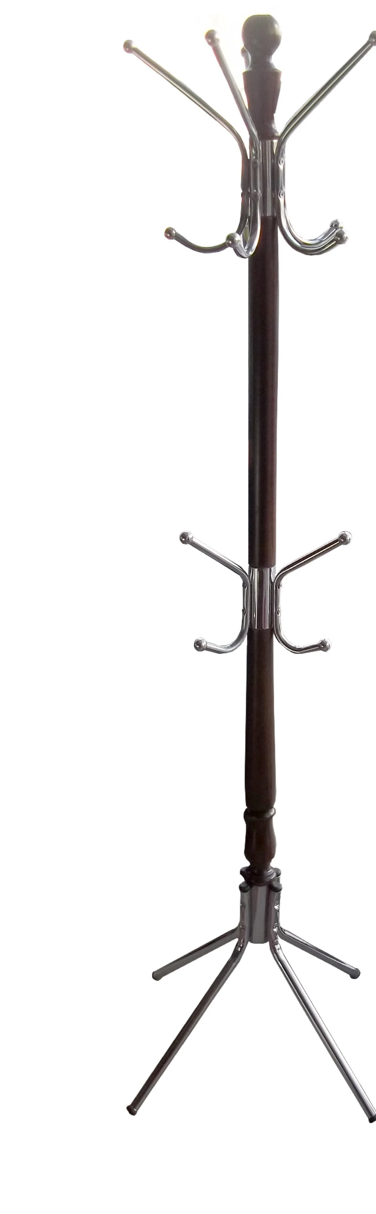 Askılık Ahşap 12373 Metal Model Parlak Ceviz Lake Boya DEMONTE Sa