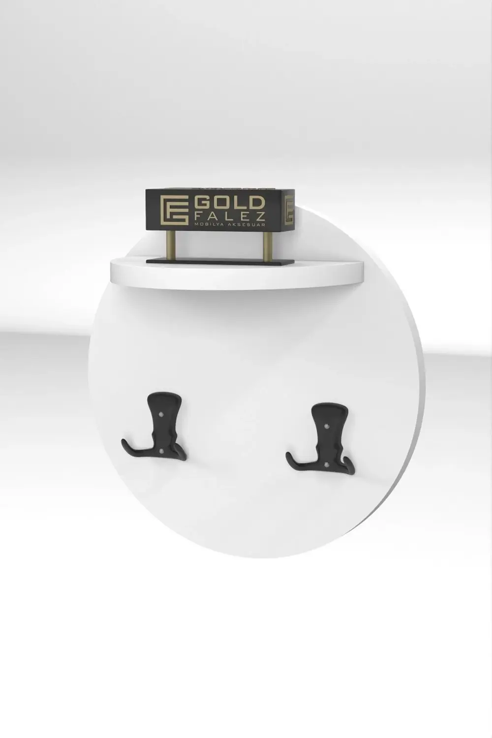 Askılık Duvar Elbise Askılığı Portmanto Üstü Beyaz