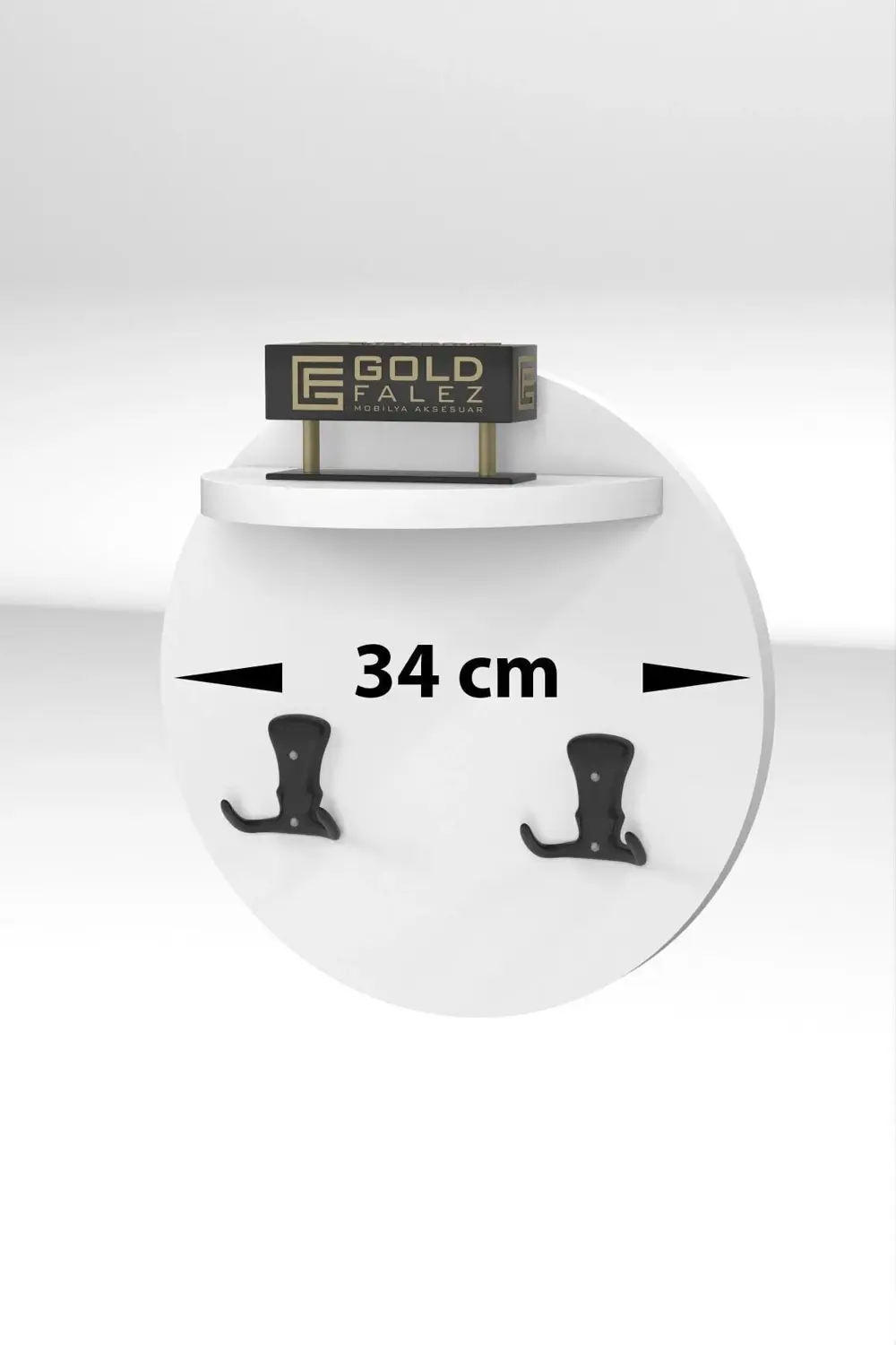 Askılık Duvar Elbise Askılığı Portmanto Üstü Beyaz Mermer Desen