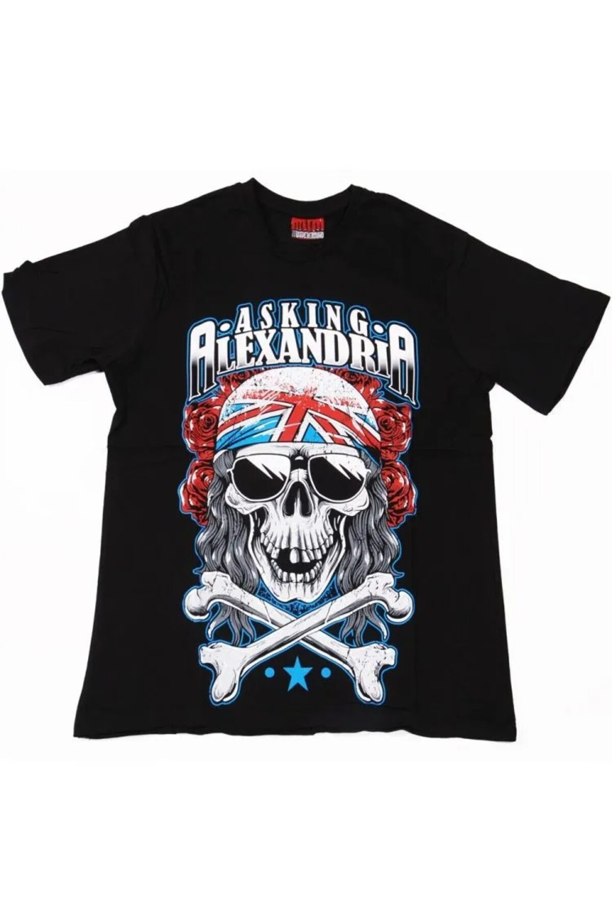 Asking Alexandria Grey Skull Tişört Siyah