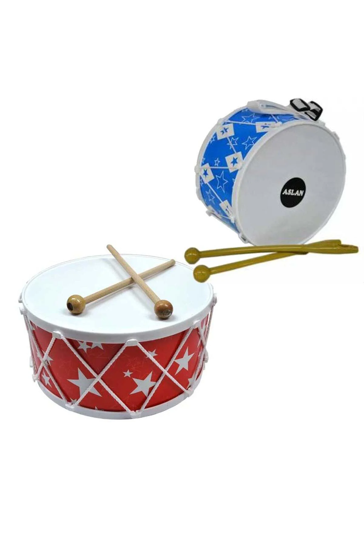 Asl-08 Renkli B. Davul Ahşap Desen Poşetli