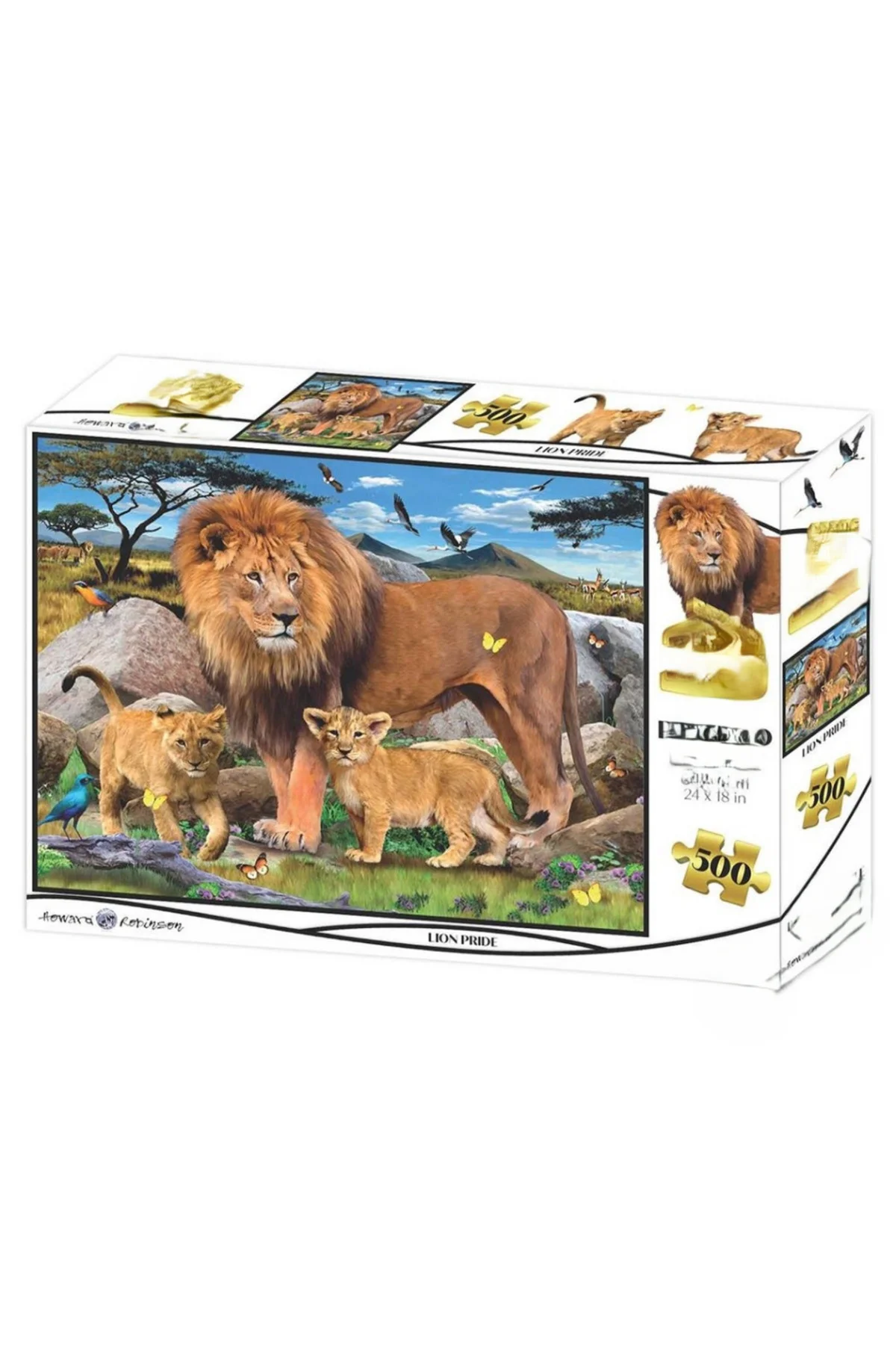 Aslan Ailesi 500 Parça Yetişkin Puzzle