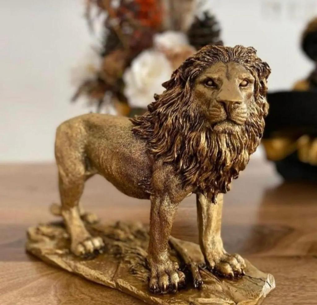 ASLAN FİGÜRÜ GOLD RENKLİ