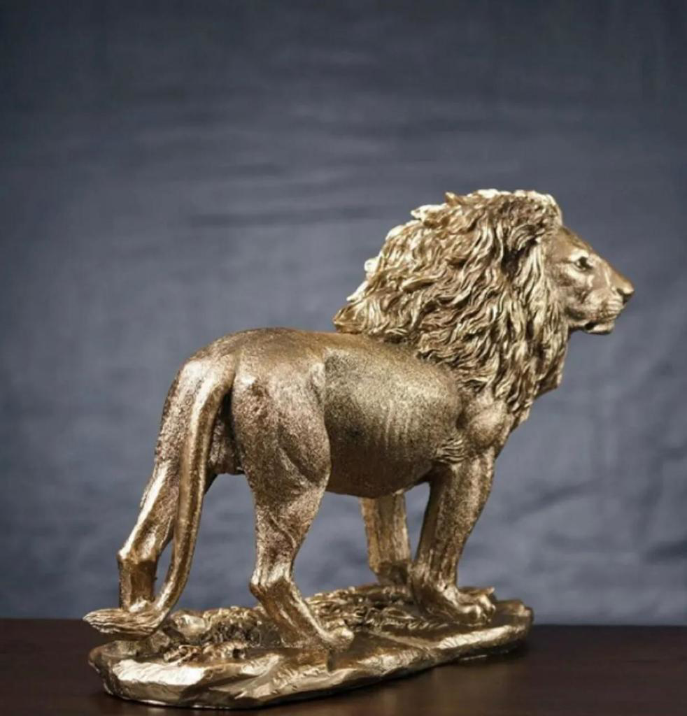 ASLAN FİGÜRÜ GOLD RENKLİ