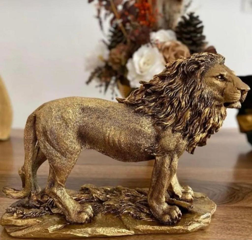 ASLAN FİGÜRÜ GOLD RENKLİ