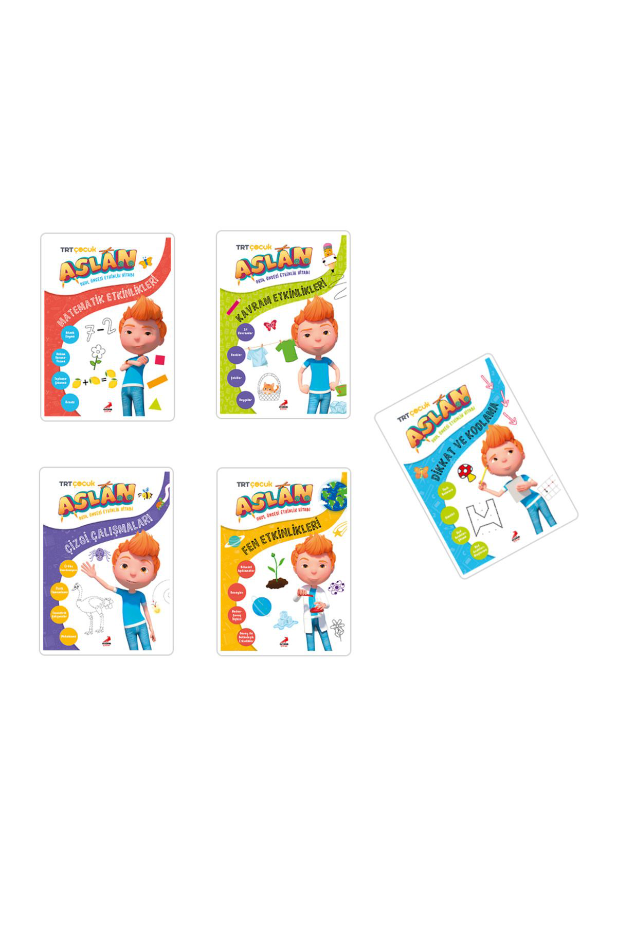 Erdem Yayınları Aslan İle Etkinlikler Kitabi Serisi 5 Kitap