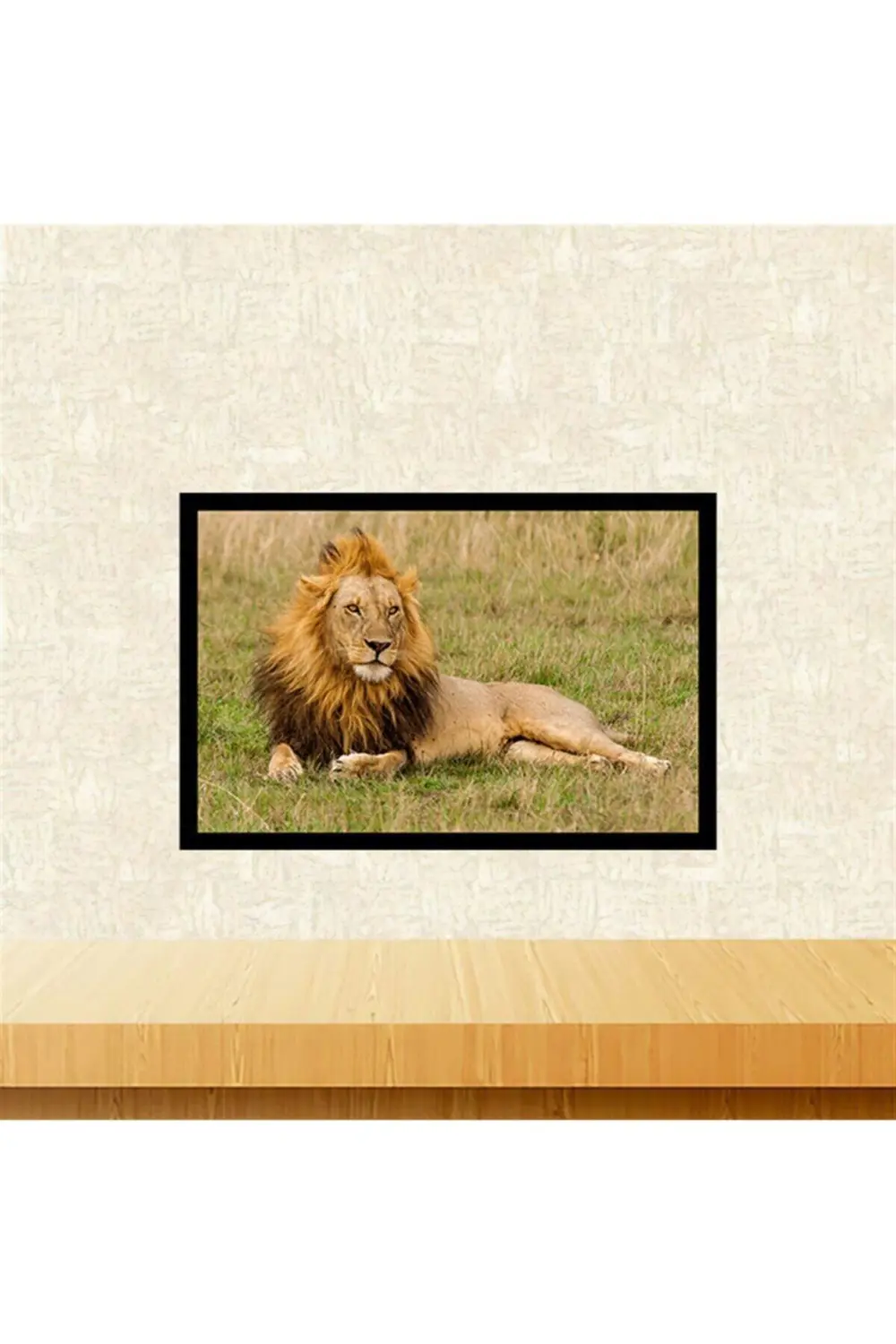 Aslan Tasarımlı 20-30 cmRetro Ahşap Tablo Tkfx6039