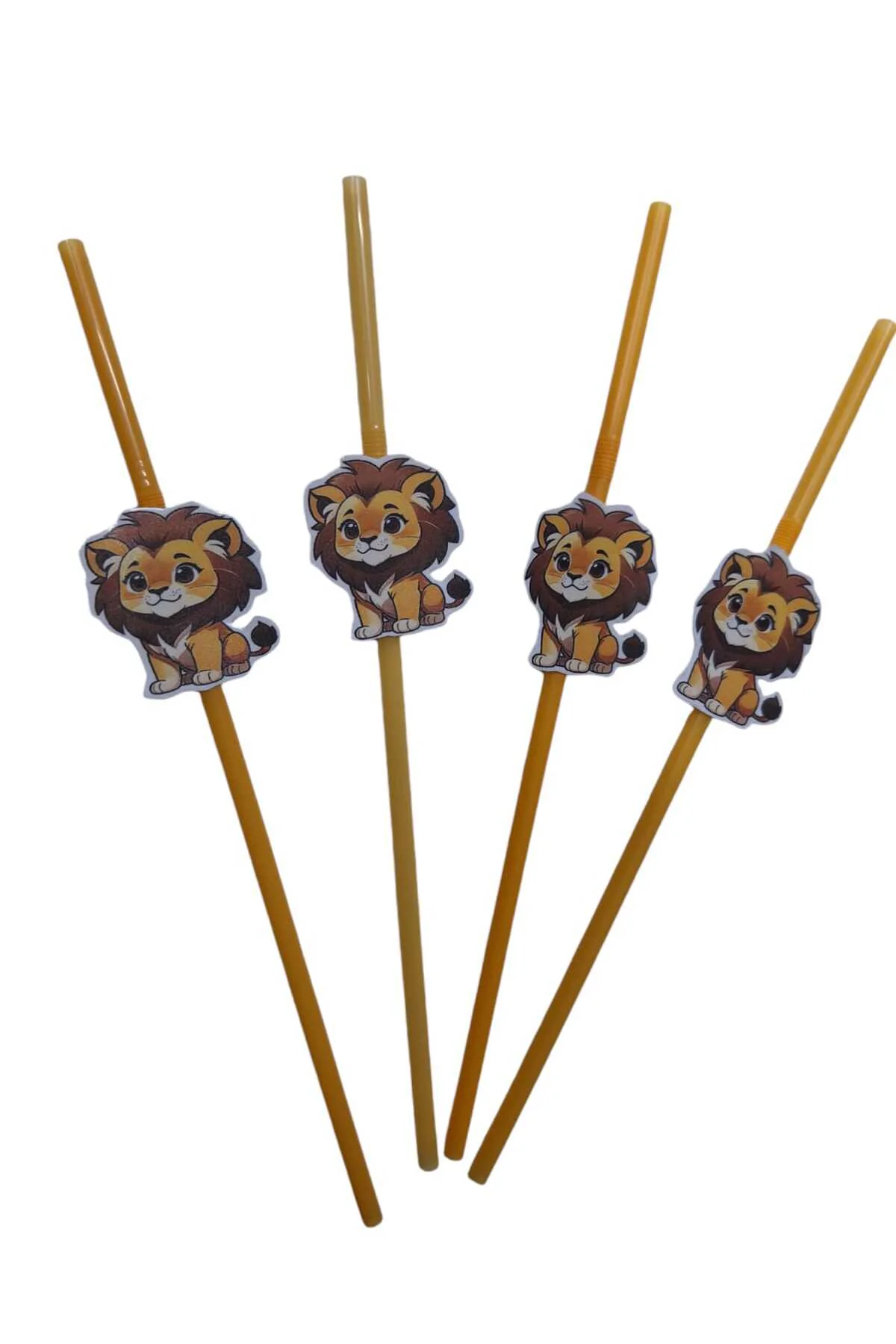 ASLAN TEMALI DOĞUM GÜNÜ PİPETİ 10 ADET