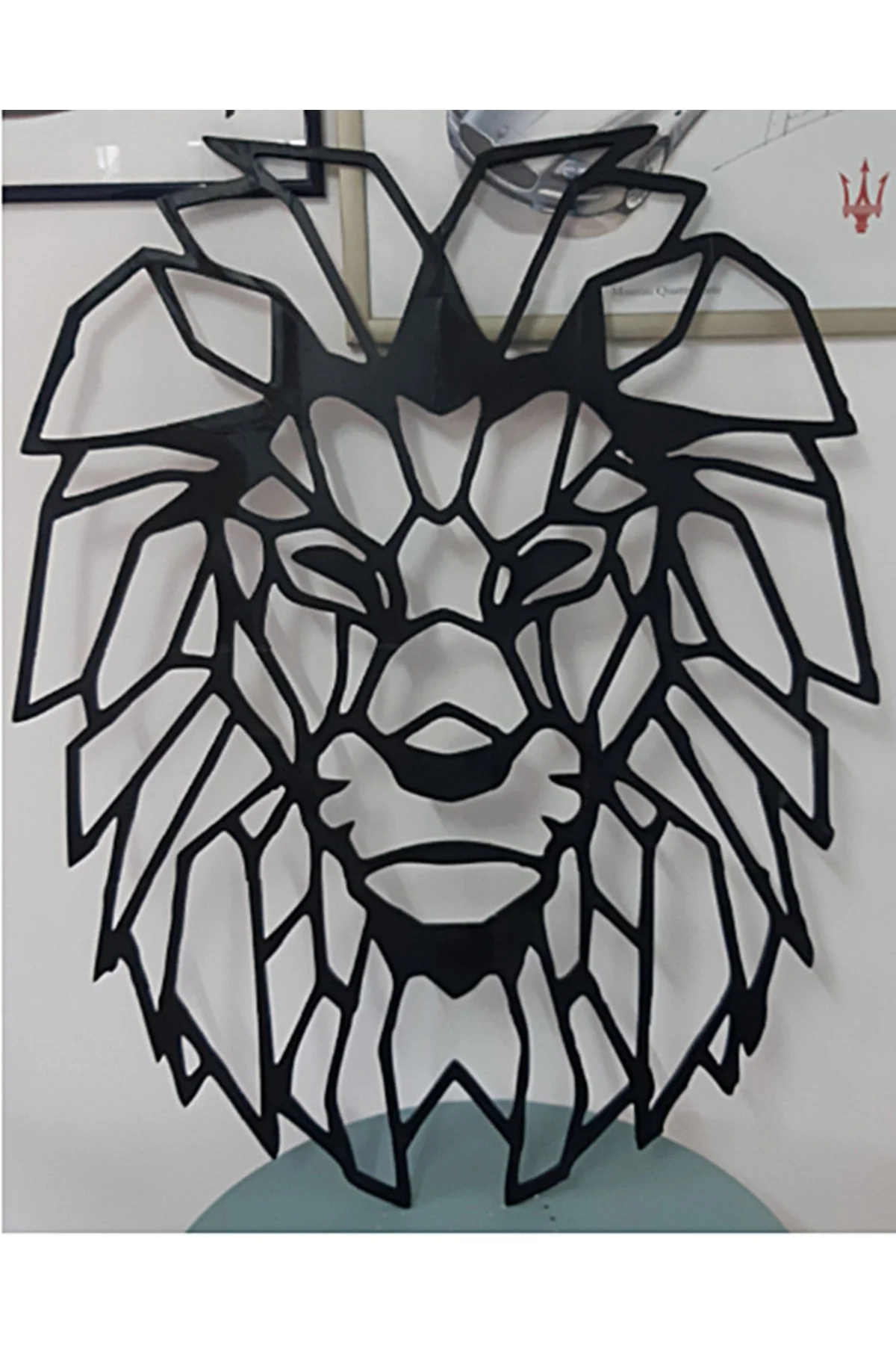 Aslan Yüzü Duvar Dekoru 30 Cm