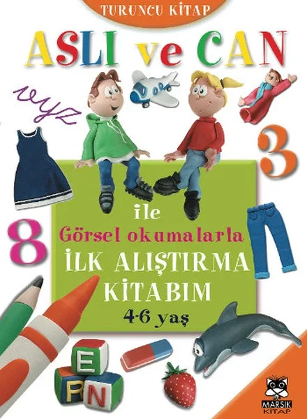 Aslı ve Can ile Görsel Okumalarla İlk Alıştırma Kitabım - Turuncu Kitap (4-6 yaş) Fiyatı, Yorumları ve Özellikleri