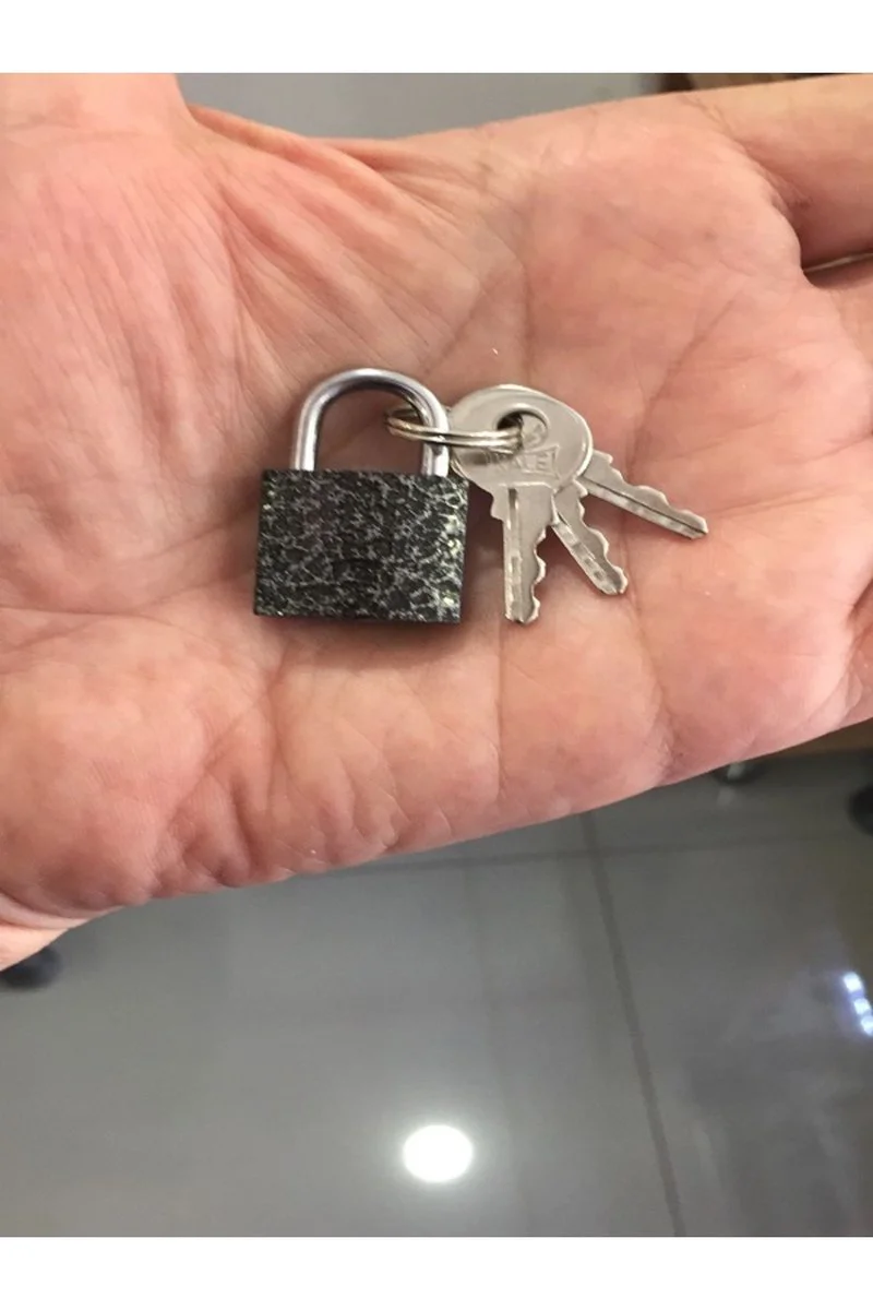 Asma Kilit Gri Döküm 20mm (3 Adet)