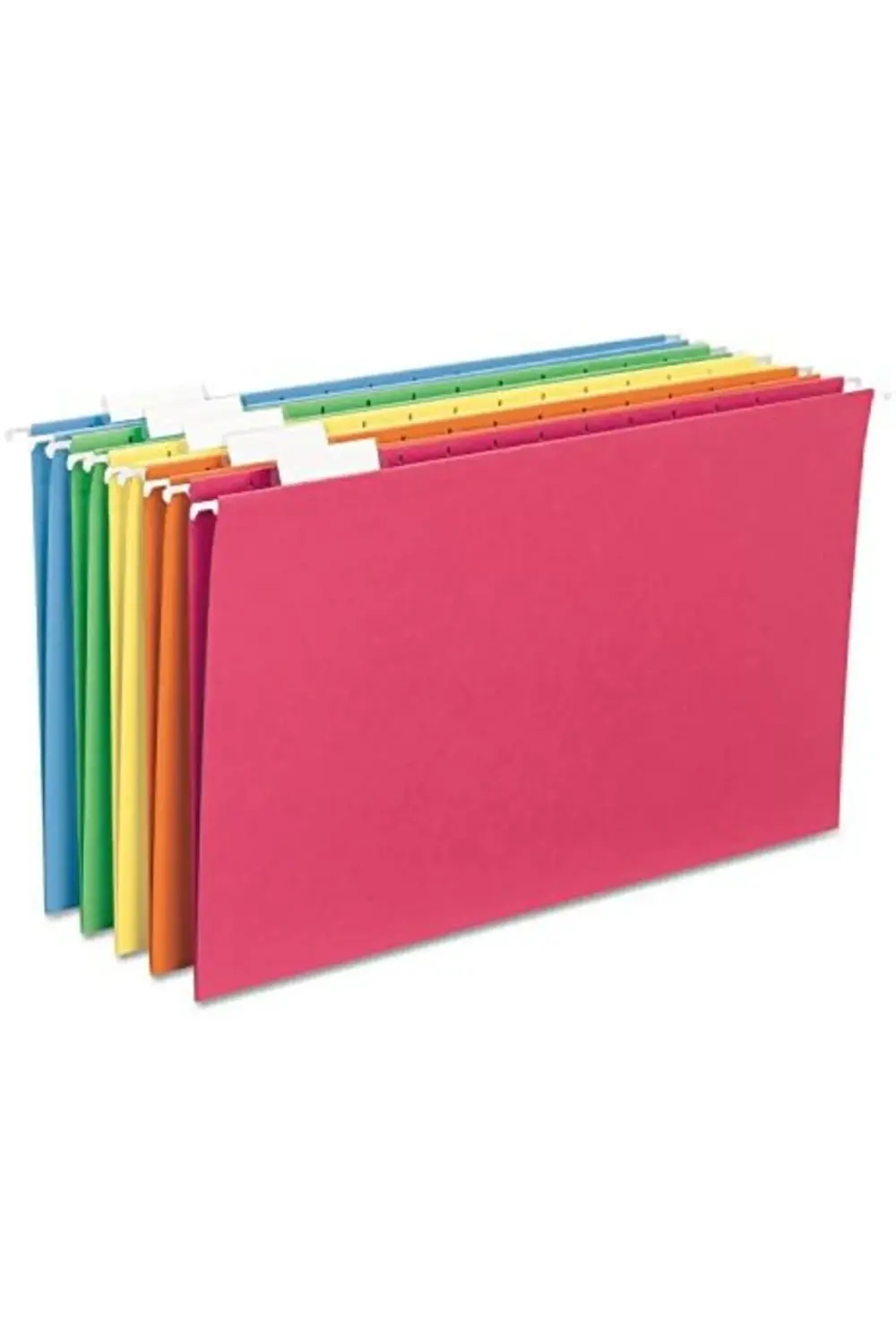 Asma klasörler, 1/5 Tab, Legal Boyut kesilmiş, farklı renkler 395