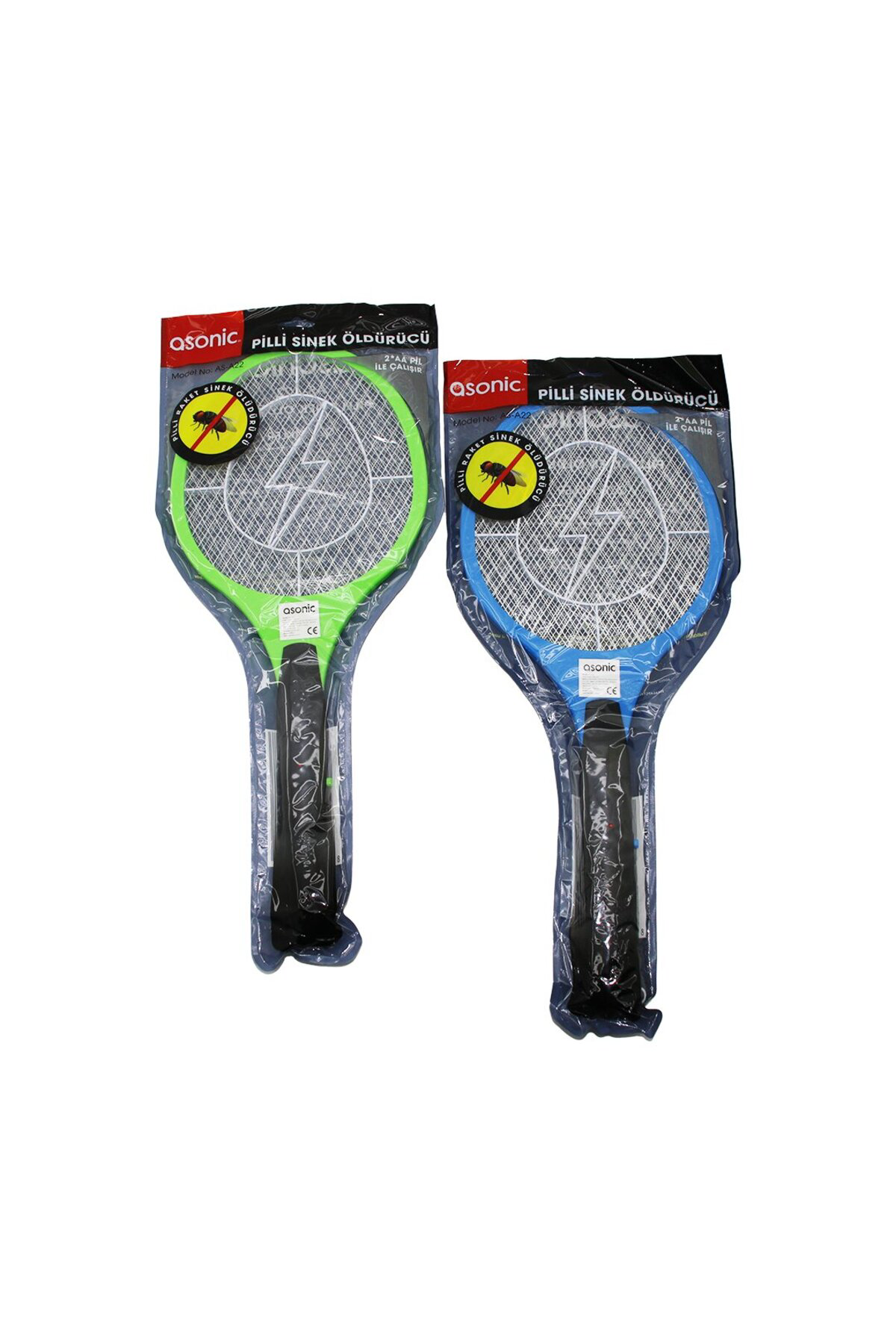 Asonic As-A22 Pilli Raket Modeli Sinek Öldürücü Ciz 2000V 3 Örgü 